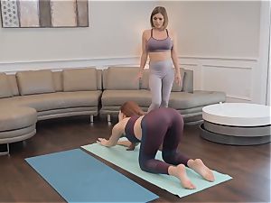 Krissy Lynn and Molly Stewart trib after yoga
