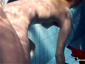 super-fucking-hot blonde Lucie French teenager in the pool